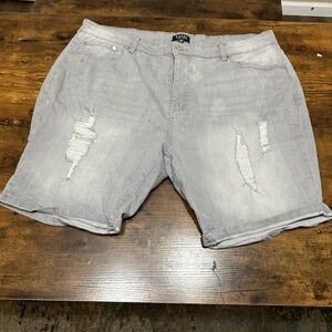 BooHoo Man Grey Denim shorts.. size 42